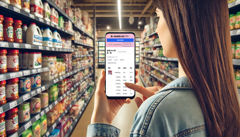 価格安値登録・検索アプリ